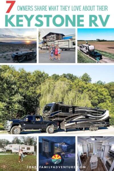 Check out what 7 Keystone RV owners have to say about their Keystone 5th wheel! Find out what they love about their 5th wheels, why they choose a Keystone and what you can expect when looking at Keystone RVs! Full time RVers will tell you they are a great rig for people with kids and without! 
