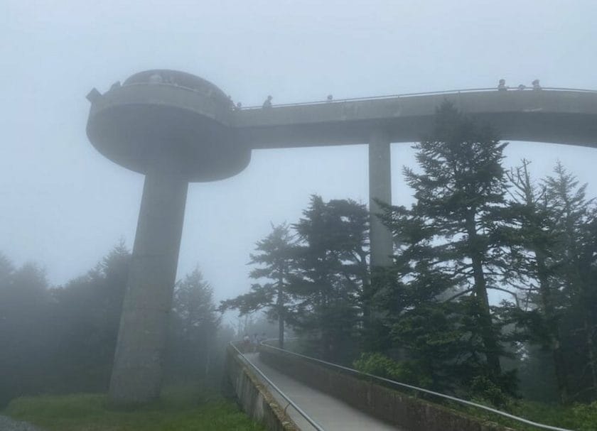 Clingman's Dome in Gatlinburg, Tennessee Road Trip