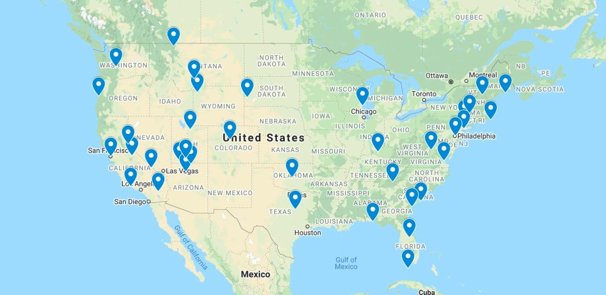 Best Cross Country Road Trip Map
