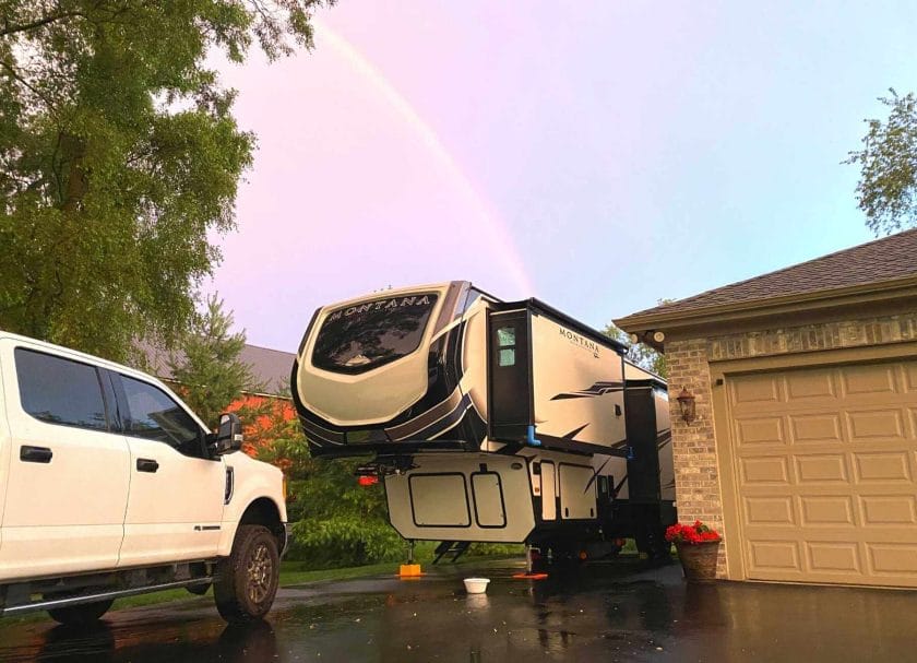 Moochdocking is when you stay in someone's driveway or on their property.