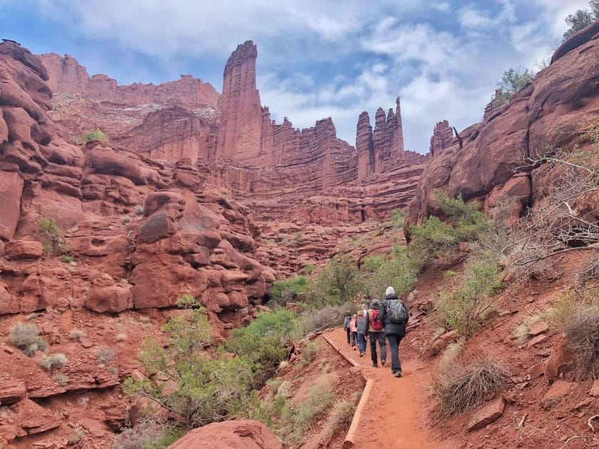 Fishers Tower Trail hike