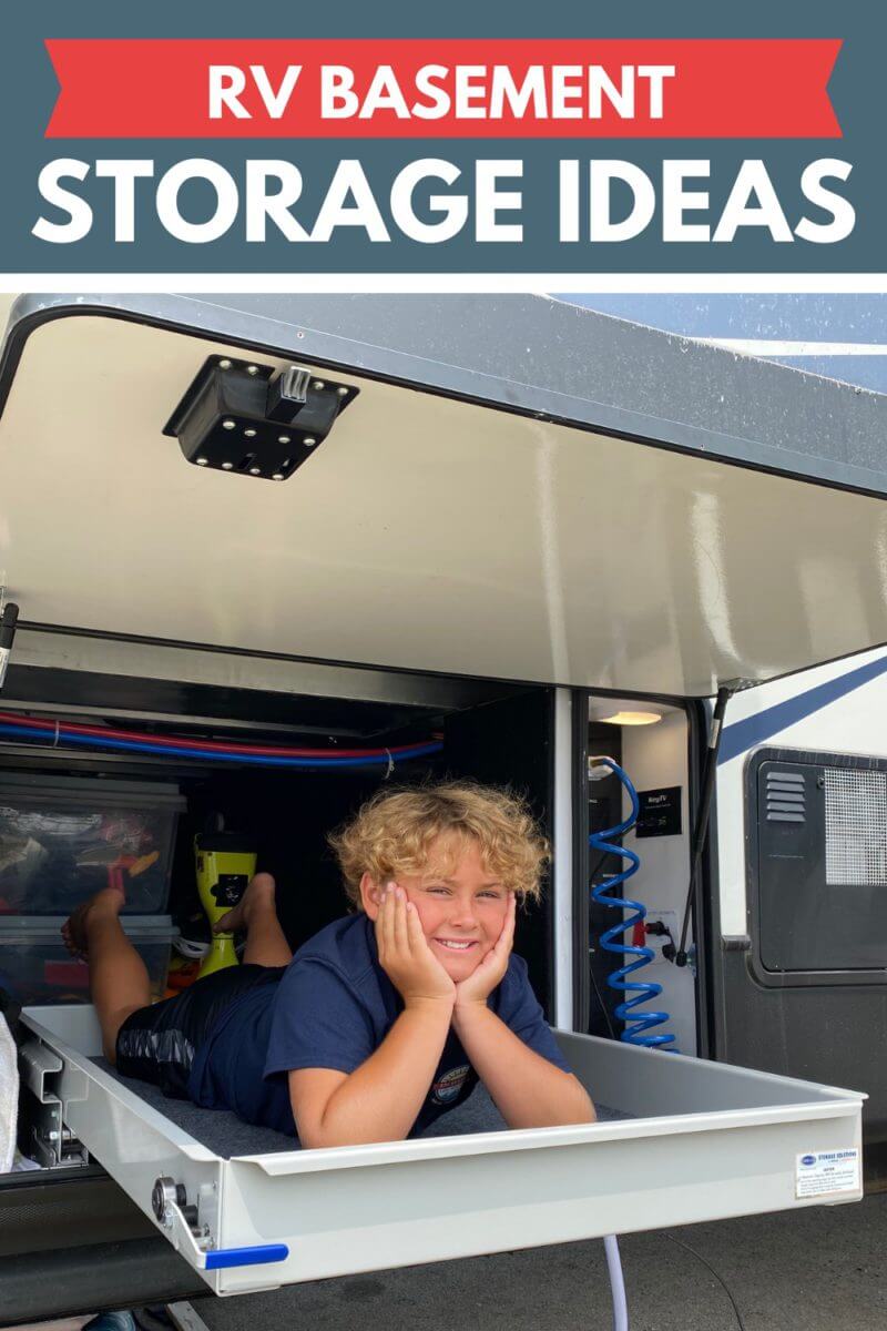 Looking for ways to get your RV storage bays under control? These RV basement storage ideas are just the thing to help you get organized.