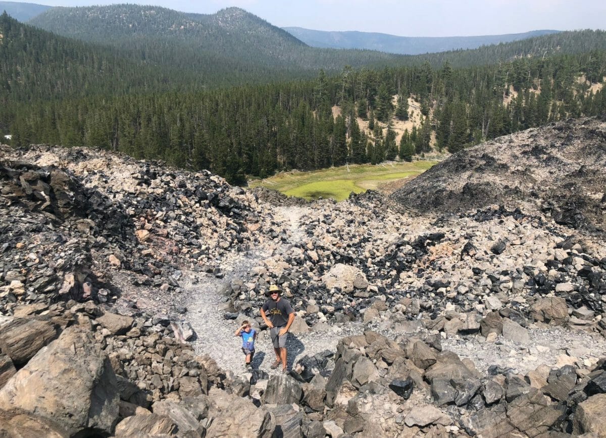 Obsidian Flow trail one of the top things to do in Bend Oregon