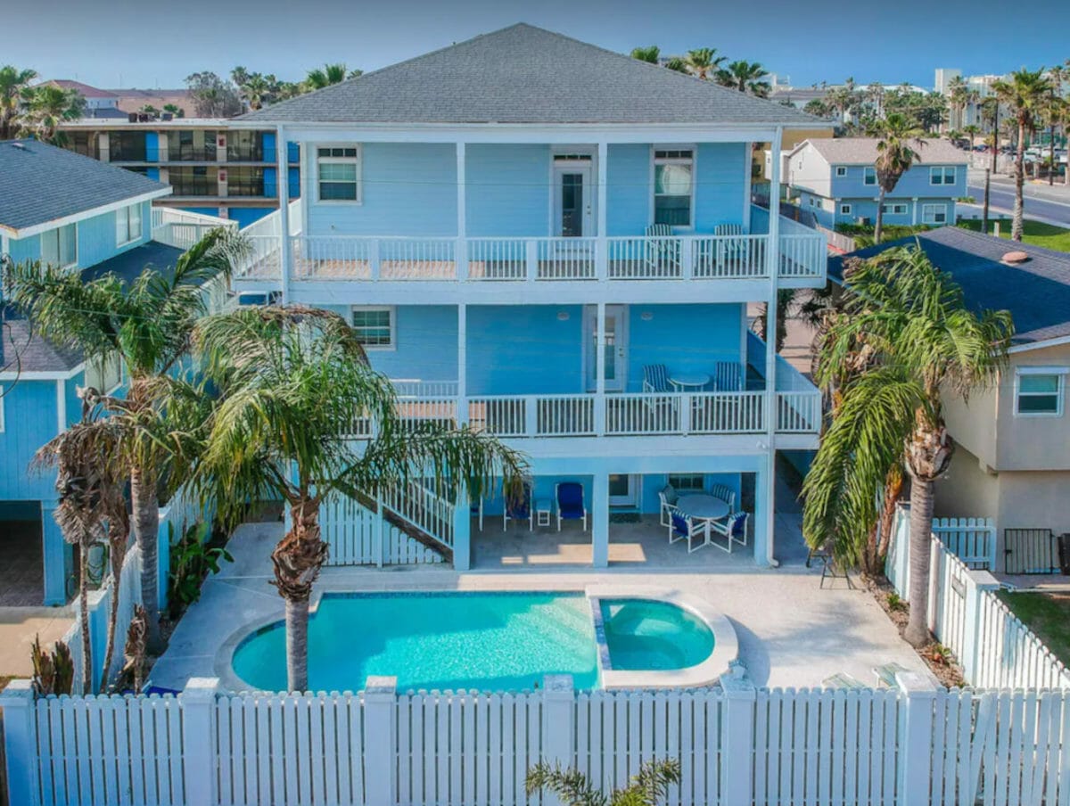 This is a picture of Happiness Comes in Salty Water VRBO South Padre Island