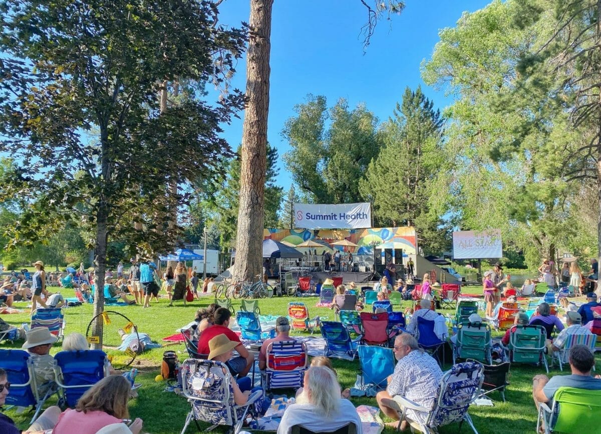 Music in the park in Bend
