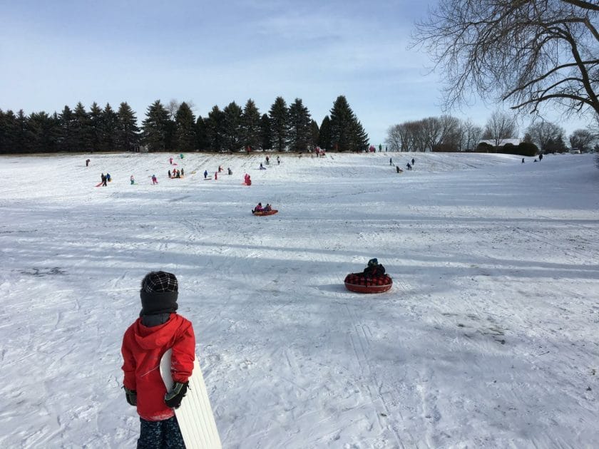 Plamman Park Wisconsin Sledding Hill