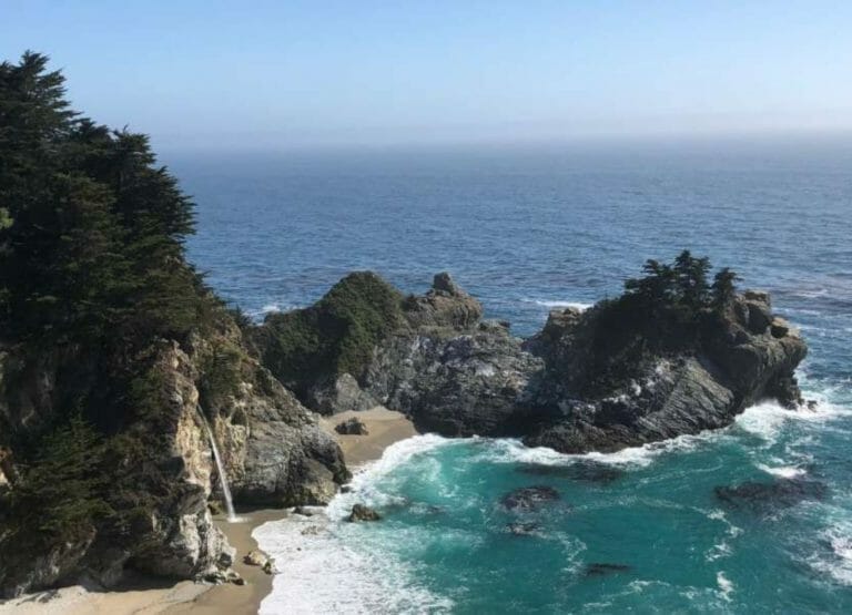 Shows the coastline of Big Sur,Things to do in Southern California