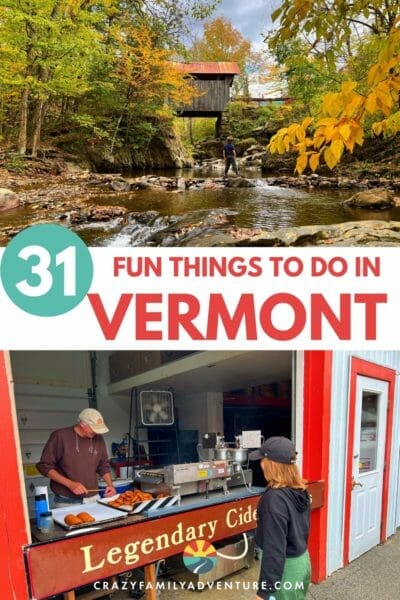31 Fun Things To Do In Vermont! From Maple syrup to apple cider and covered bridges. You don't want to miss these 31 things to do in the Green Mountain state!