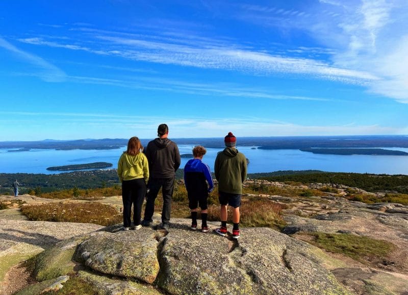 Cadillac Mountain overlooking Bar Harbor  Things to do in Bar Harbor Maine