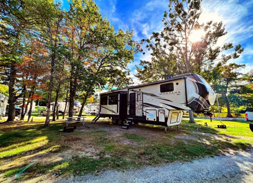 Our site at the campground