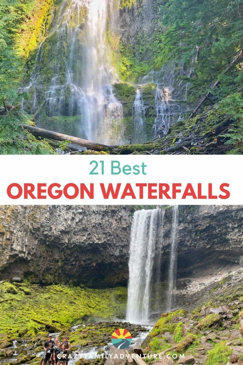 21 of the best Oregon Waterfalls you will want to visit! You can even get up so close at some that you feel the mist blowing you over!