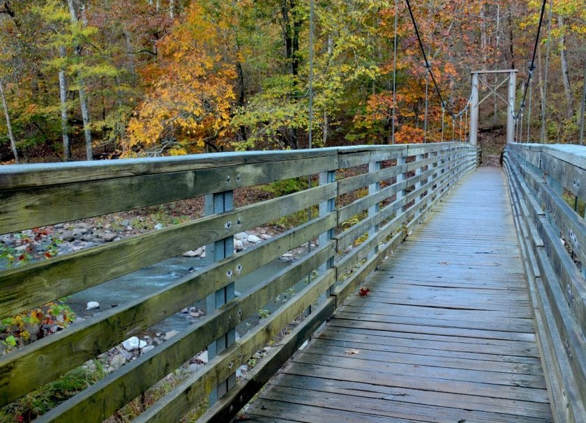 Bridge at Devils Den State Park