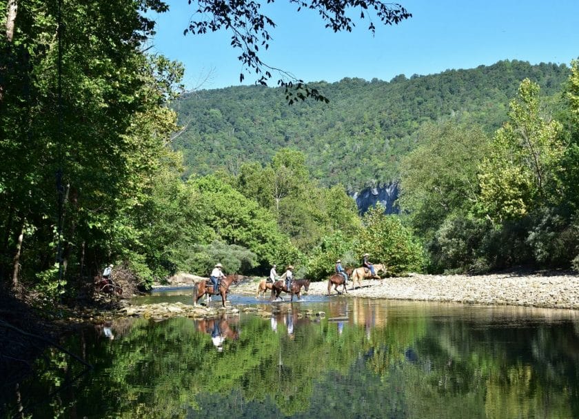 Horseback Riding Devils Den State Park