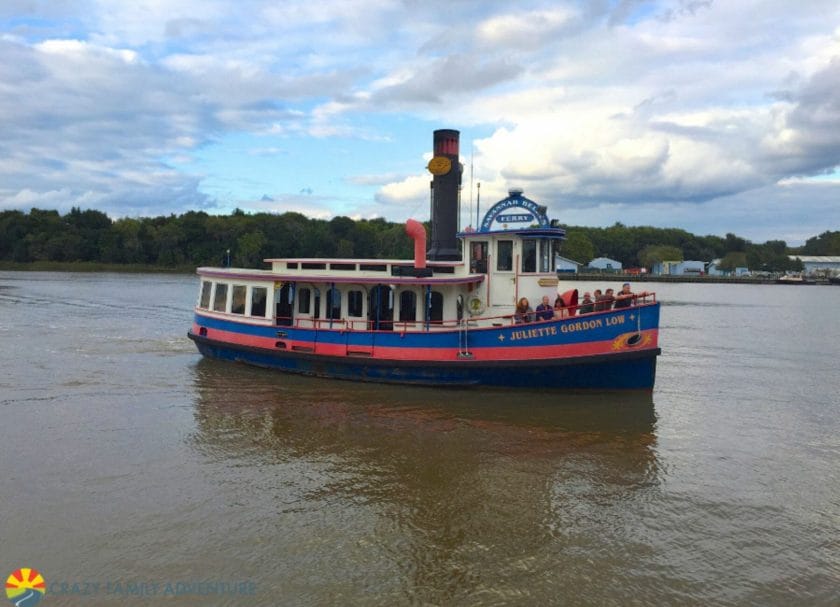 The ferry is free so it's great for things to do with kids in Savannah Georgia 