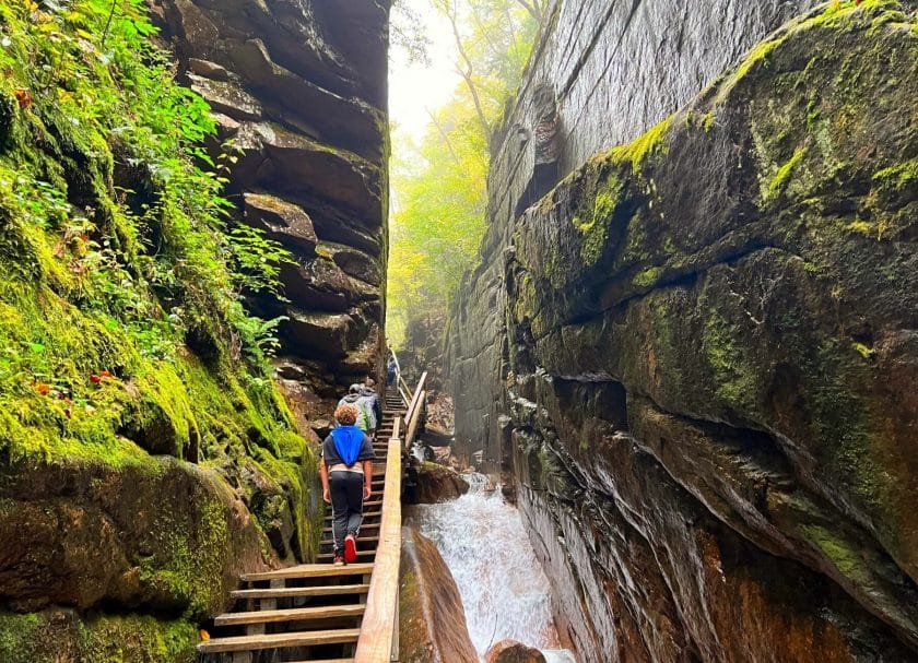 Flume Gorge in Lincoln New Hampshire