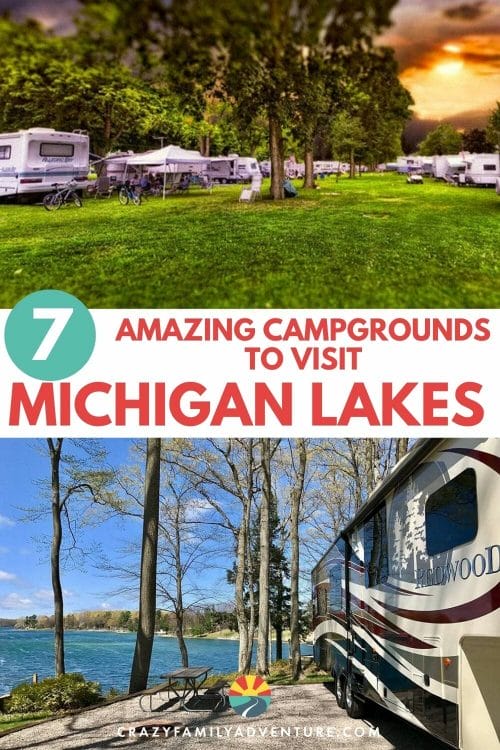 Michigan is often referred to as the “Great Lake State”. We’ve listed 7 of our absolute favorite lakeside campgrounds in Michigan to stay at!