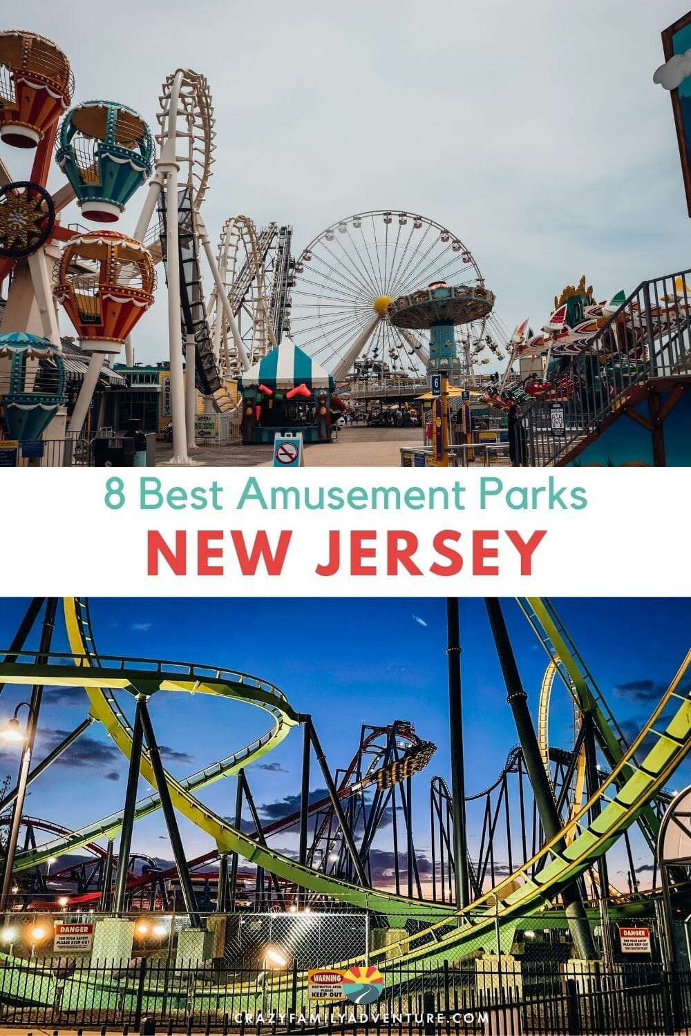 Check out our 8 best Amusement Parks In NJ. From ferris wheels to wave pools, tilt-a-whirls to arcade games, laser tag to ice cream!