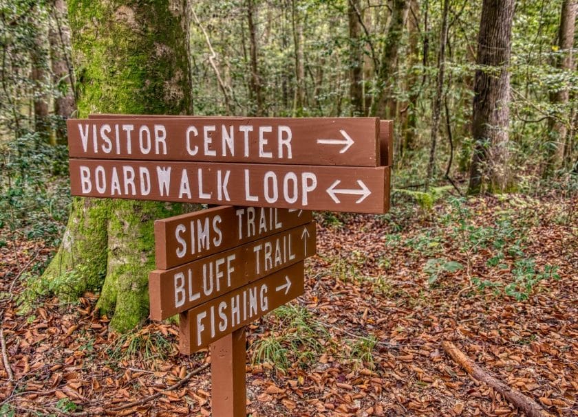 Boardwalk Loop Trail Sign, Things to do in Congaree National Park