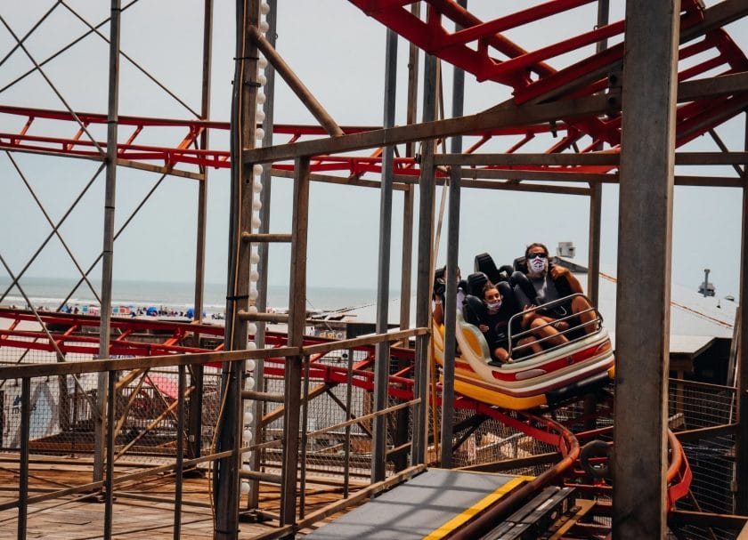 Rollies Coaster Moreys Pier NJ