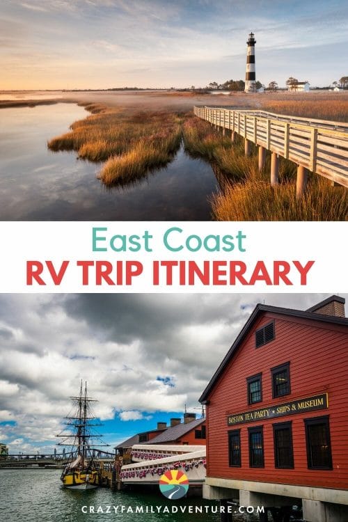This east coast RV trip itinerary will help you discover the best places to see and things to do as you travel along the coast in your RV!
