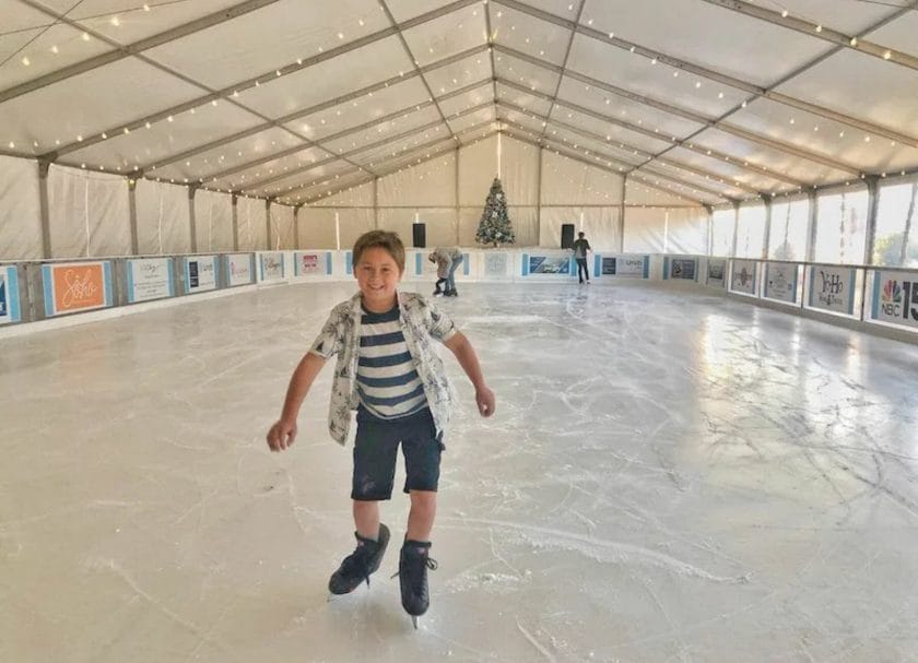 Ice Skating at the Wharf