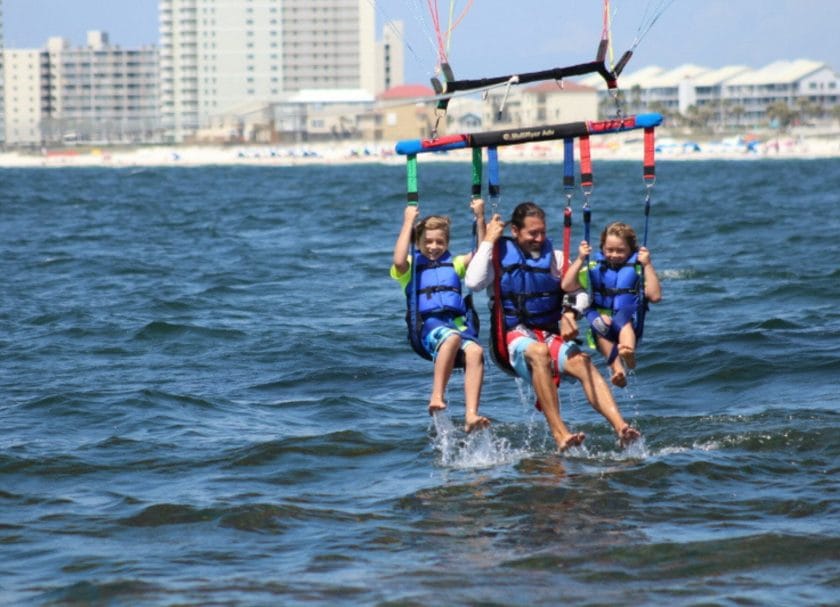 Parasailing along the coast of Gulf Shores Alabama!