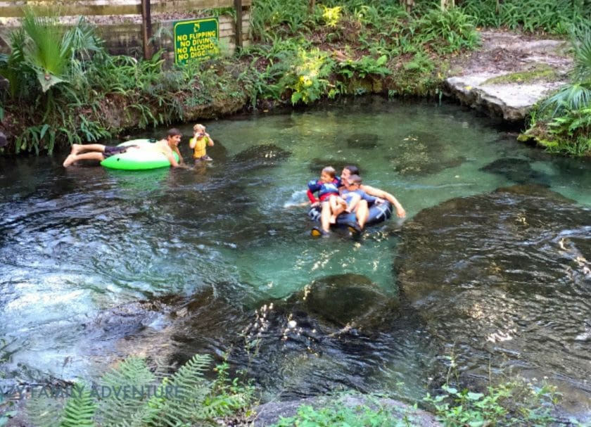 Tubing at Kelly Rock Springs