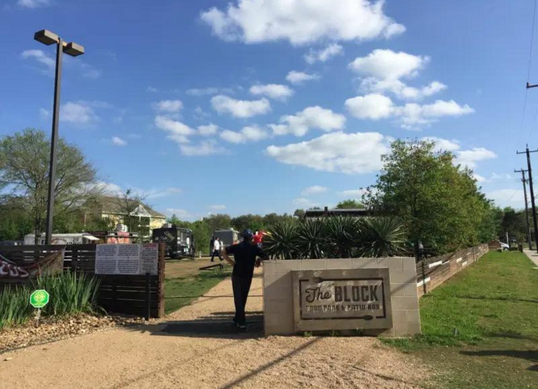 The Block is a great place to visit in San Antonio with kids because there are several outdoor games to play as well as unbelievable food options San Antonio with Kids