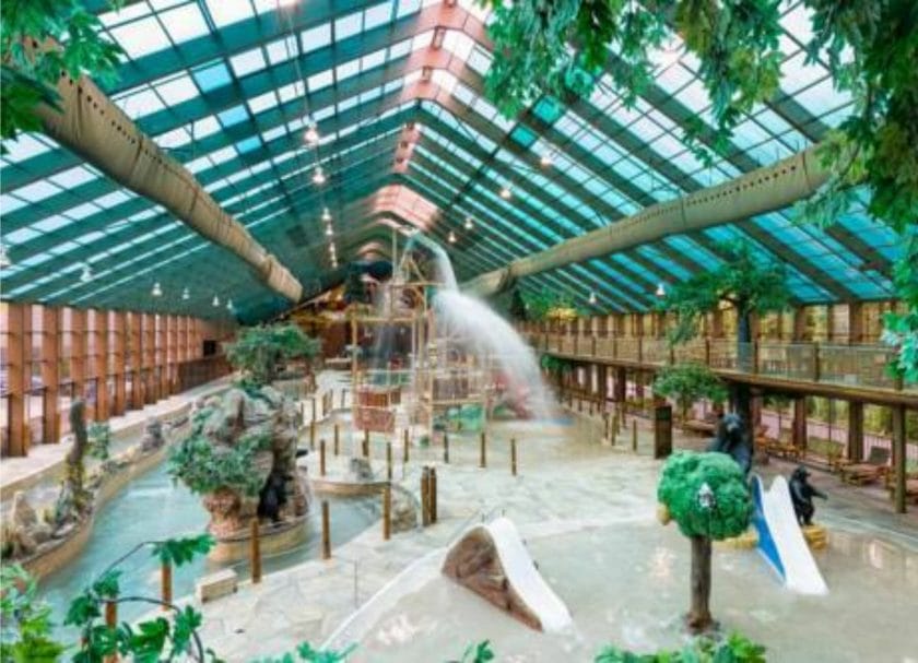 Picture of the indoor water park at Wild Bear Falls Water Park in Gatlinburg, TN, Tennessee Indoor Water Parks