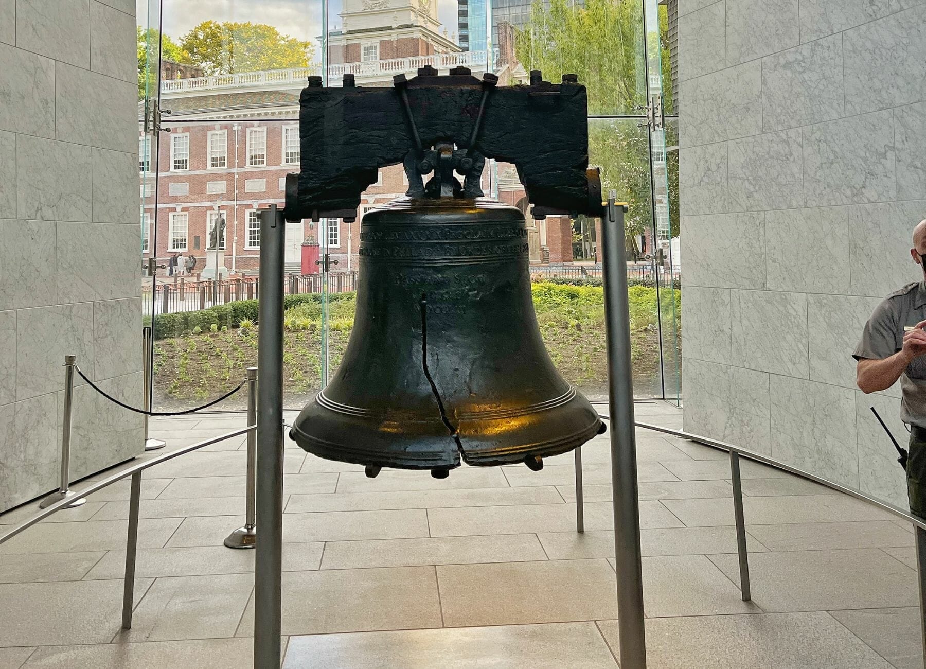 Shows the famous Liberty Bell with its crack. Things to do in Philadelphia with kids.