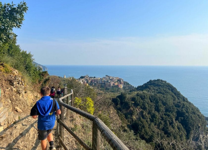 Hike from Vernazza to Corniglia Cinque Terre Towns