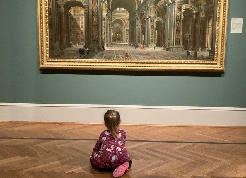 Admiring a painting at St. Louis Art Museum, Things to do in St Louis