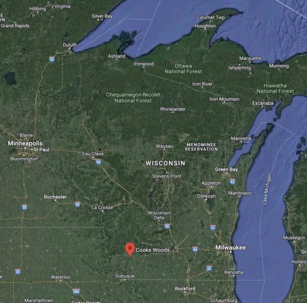 Cooks' Woods Christmas Tree farm in Wisconsin