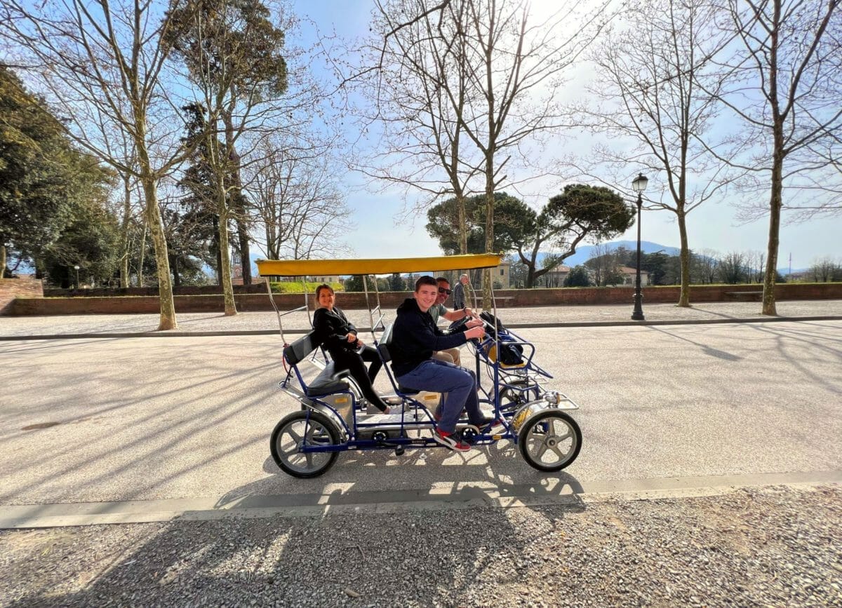 Riding bikes in Lucca Italy, Things to do in Tuscany