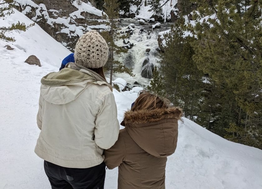 Overlooking Firehole Basin, Yellowstone in Winter