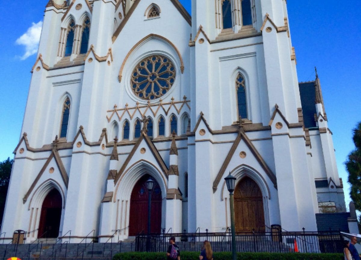 St. John the Baptist Cathedral is a nice stop for things to do with kids in Savannah Georgia 