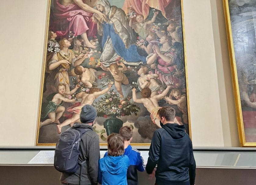 25 Top Things To Do In Florence, Italy 6 Looking at art at the Accademia Gallery in Florence, Italy