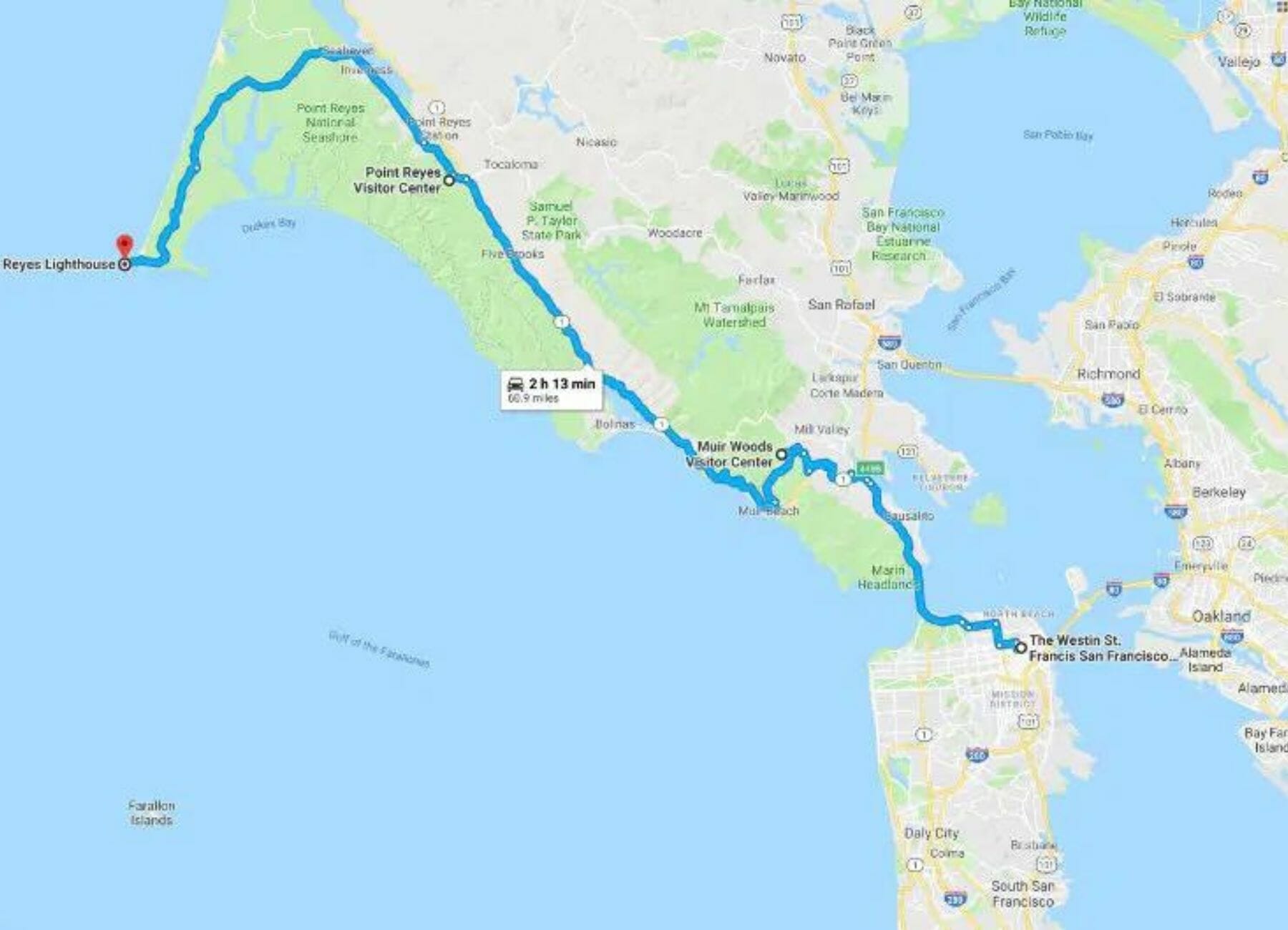 Map Outside of San Francisco, Things to do in San Franciso with kids.