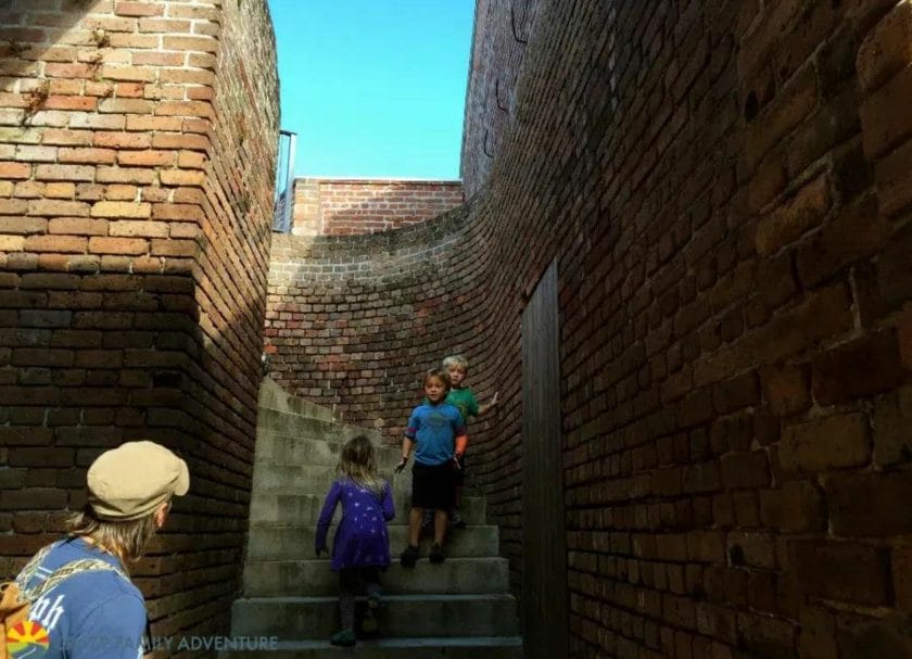 Zachary Taylor Fort Wall and Stairs