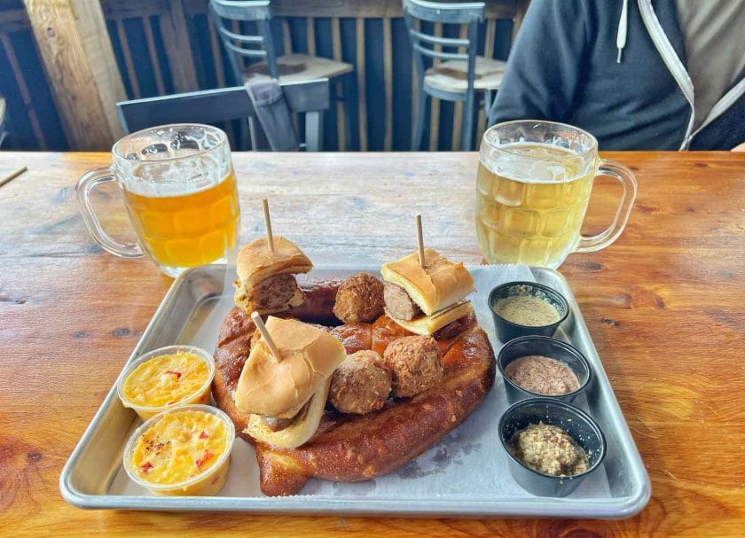 Brewhause sampler platter a top Chattanooga restaurant pick.