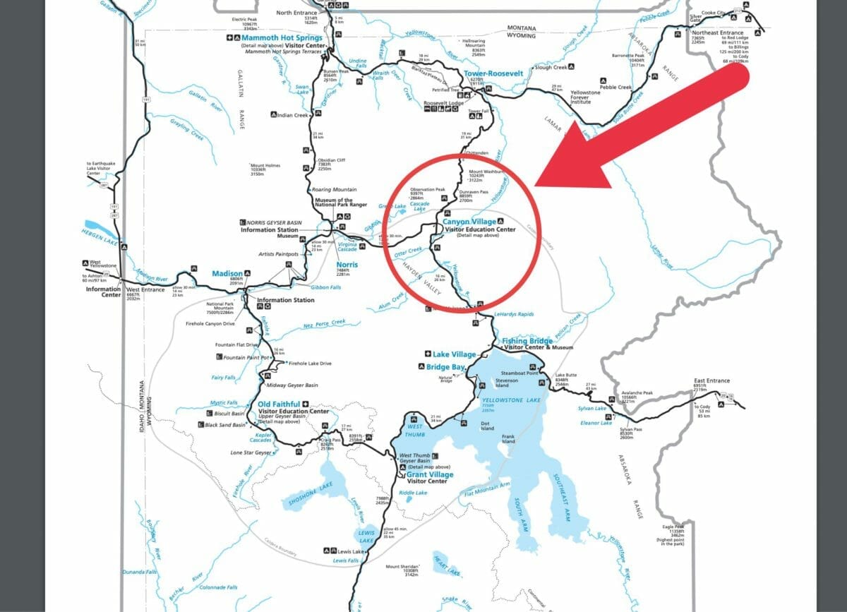 Canyon area of Yellowstone