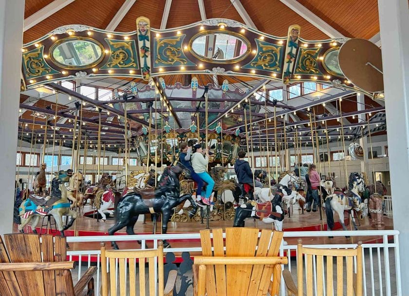 Coolidge Park carousel ride. 