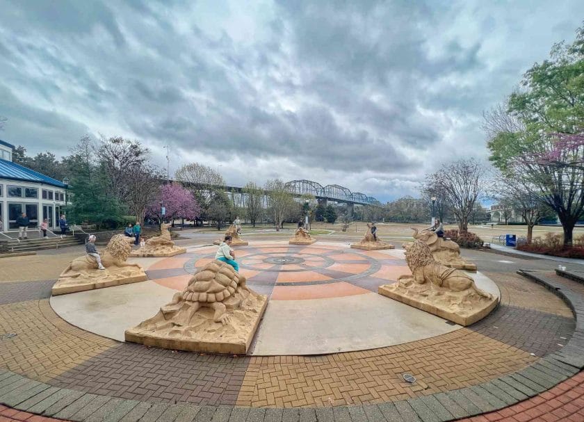 Interactive Fountain at Coolidge Park