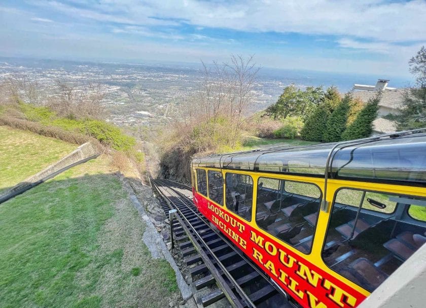 A picture of the incline railway. A top thing to do in Chattanooga.