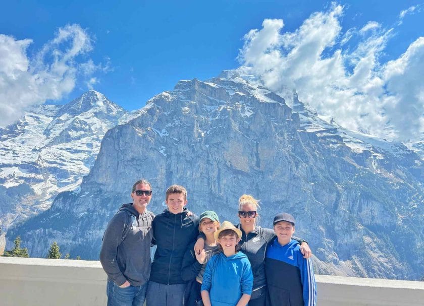 Family picture in Murren