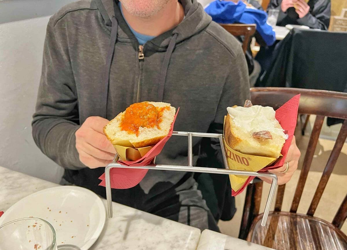 Picture of our trapizzino.