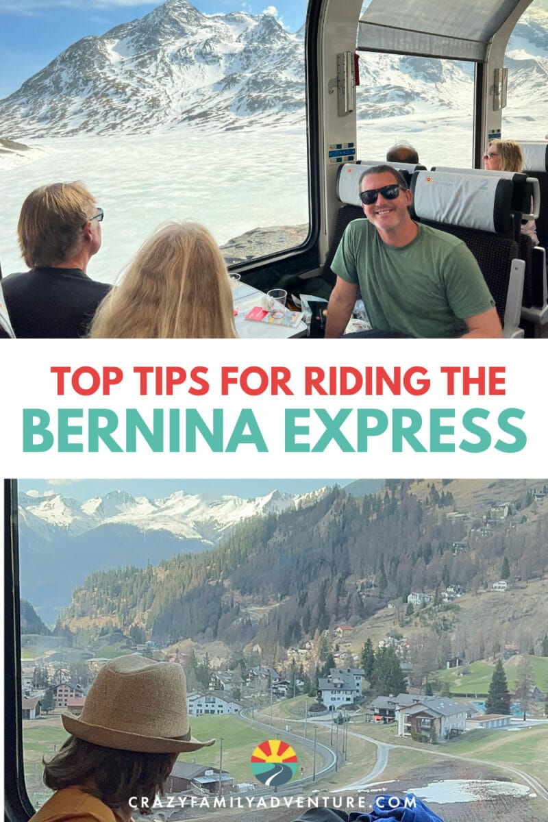 Top tips for riding the Bernina Express from Italy to Switzerland. 