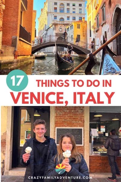17 things to do in Venice, Italy with kids! We had a great time exploring here, eating good food, going on a gondola ride and exploring this magical city.