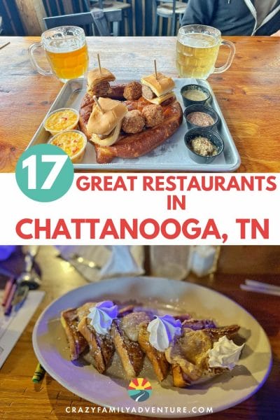 17 of the best Chattanooga Restaurants that you will want to visit when you are in the city! From fine dining to breweries and dessert!