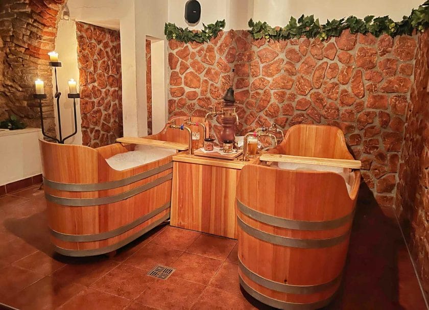 Our room at the Beer Spa Prague
